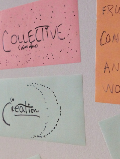 Strategy session detail — post-it wall